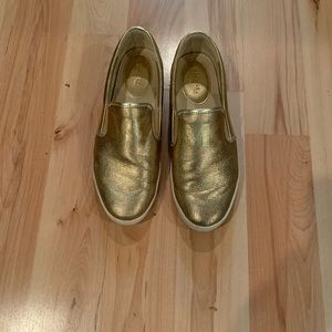 Michael Kors leather slip ons